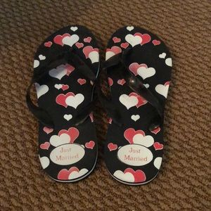 Just married sandals